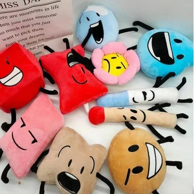 BFDI Plush Toy Battle for Dream Island Stuffed Doll Leafy Firey Flower Waterdrop Bubble Animal Plant Plushie Pillows Kids Gifts