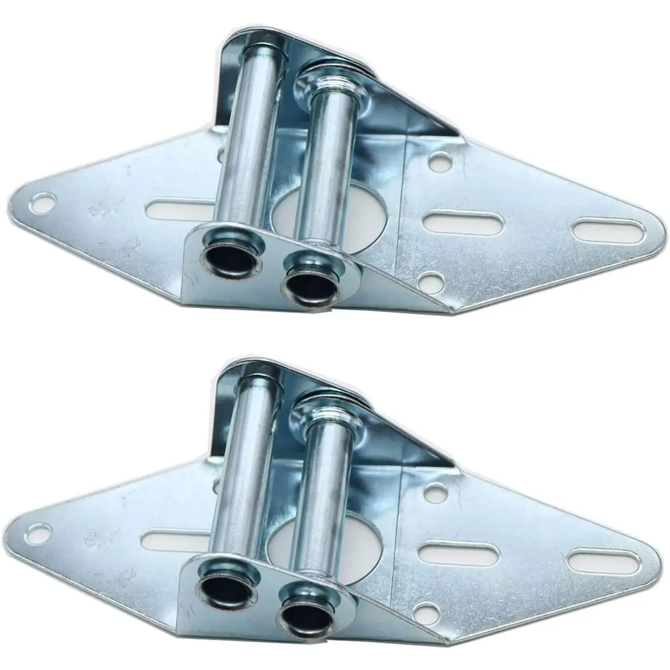2 Packs #3 Garage Door Hinges, Heavy Duty 14 Gauge Steel with Galvanized Finish, Suitable for Residential & Light Commercial Garage Door Replacement