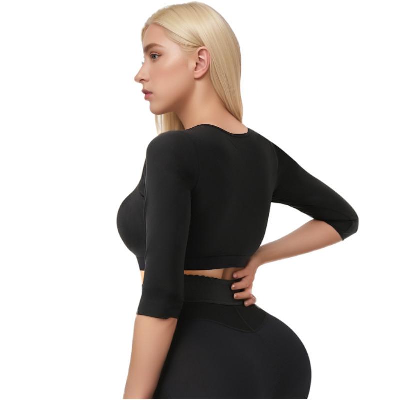 Women Arm Shaper Post Surgery Arm Lipo Compression Sleeves Arm Front Closure Shapewear Bra