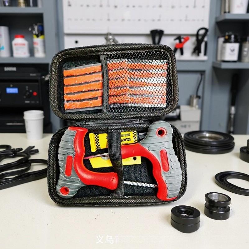 16 in 1 Mountain Bike & Bicycle Tire Repair Kit for Tubeless Tires Motorcycle Electric Vehicle Emergency