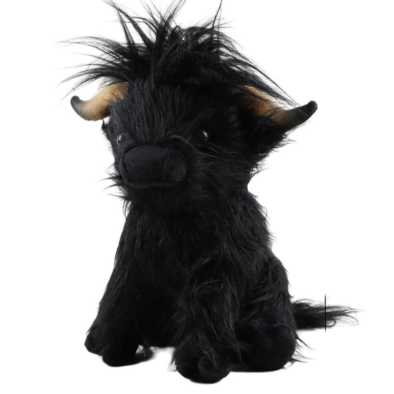 Highland Cow Plush Toy, Simulation Cow Stuffed Animal Toy, Cute Cow Design, Cute Summer Ornaments Sofa Decoration, Kreeptures Plushies Toy, Companion Toys, Fidget Toys