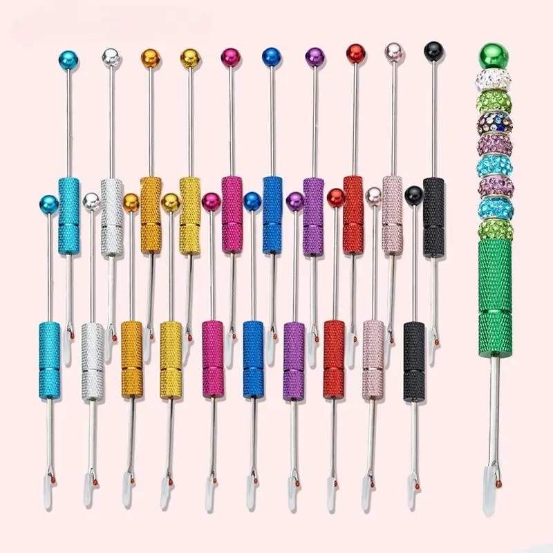 Mix 15pcs DIY Beadable Thread Cutter Seam Rippers – Metal Sewing & Embroidery Removal Tools, Beaded Tag Removers for DIY Crafts, Assorted Colors, Cozy Winter Home Craft Essentials