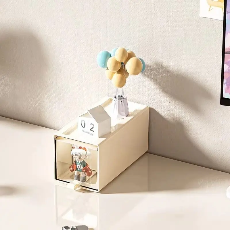 Stackable Transparent Display Box for Figurines, Bobbleheads, Dust-Proof Blind Box Organizer, Desktop Collection Shelf, Anime Collectibles, Style Decor