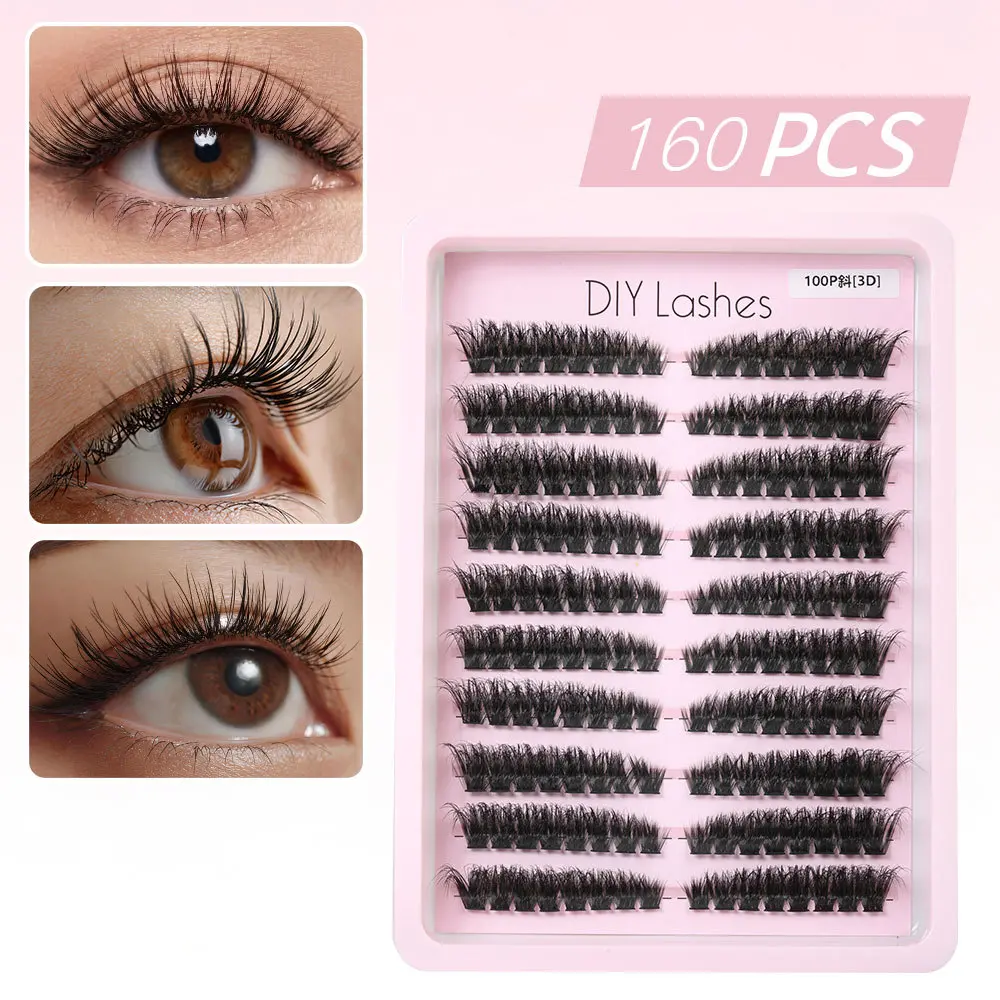 Lazy-Girl Fav! 3D Fluffy Volume Faux Fox Lash Clusters - Bold Segmented Lashes for Effortless Dramatic Makeup Look