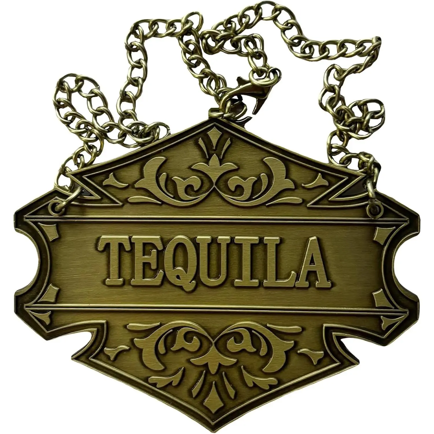 1 count  Decanter Tag with Adjustable Chain-2.6 x 2 Inches – Elegant  Bottle Label for  Bars & Parties