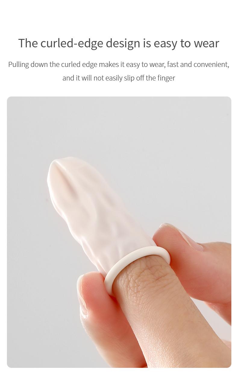 FaSoLa disposable rubber finger covers are non-slip, wear-resistant, and provide hand protection. They are highly elastic and allow touch-screen use, offering flexible dexterity