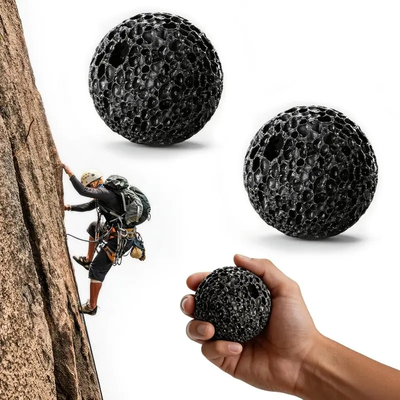 2 Pack Callus Builder Grip Balls – Grip Strength Trainer Balls, Crescent Hand Strengthener for Gym, Weightlifting, Climbing, Gym, Improve Forearm & Grip Endurance, Build Tough Callused Hands, Fitness Workout Accessories