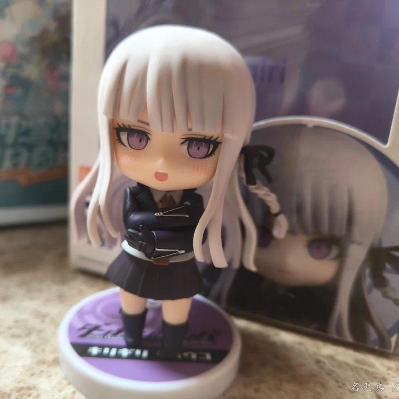 （Free shipping）10cm Q version Danganronpa Kirigiri Kyoko Movable Face Change No.2625 Collectible Decoration Desktop Birthday Christmas Gift Toy