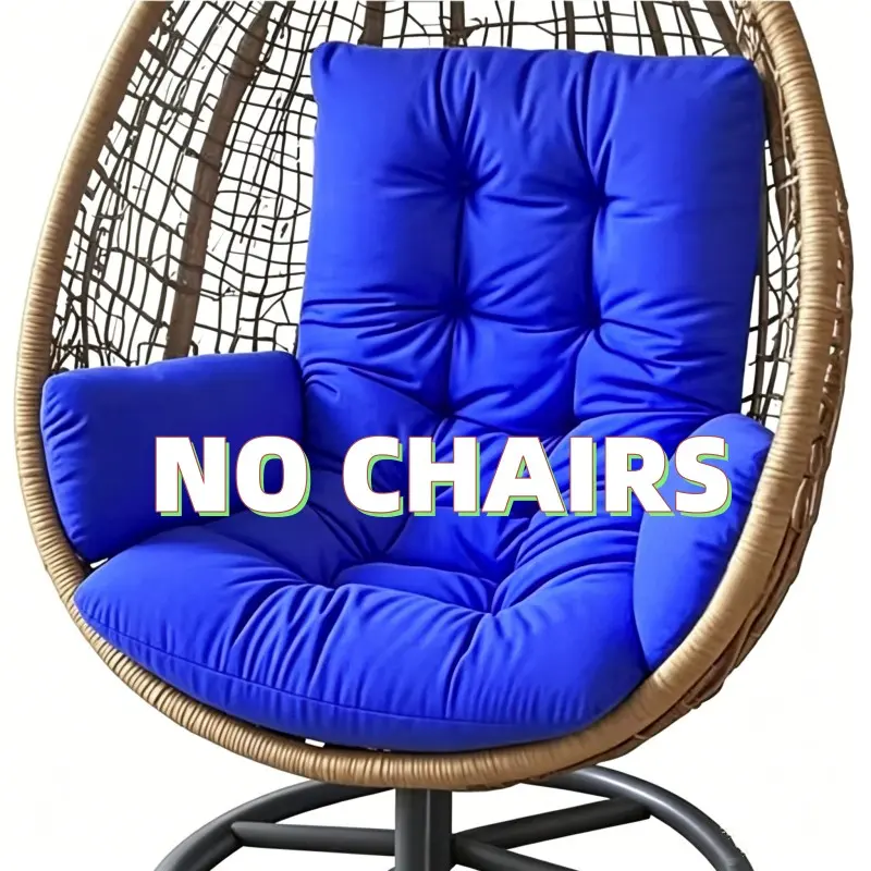 Thick Soft Padding Rocking Chair Cushion, Patio Balcony Swing Pillow, Hammock Seat, Living Room Outdoor Leisure Pad, Multiple Colors Available