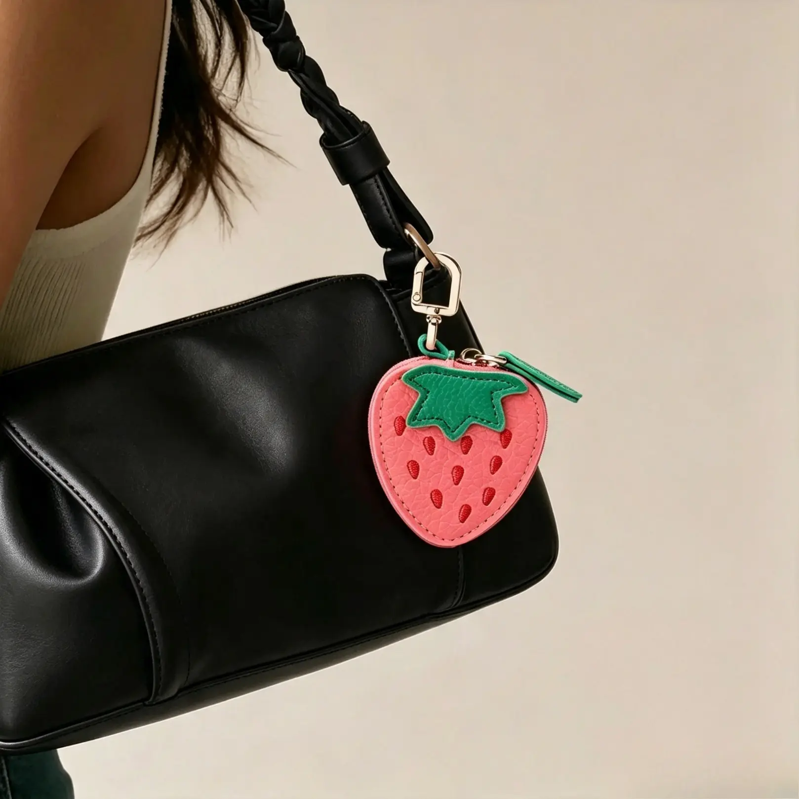 Fruit shaped pendant coin purse, fruit shaped keypendant, fruit pattern, cute keychain mini pocket wallet, Cute Soft Keychains, perfect gift for women, Christmas Gift, Valentine's Day Gift, Keychain For Bags, Cute Keychain Accessory, Keychain Kawaii