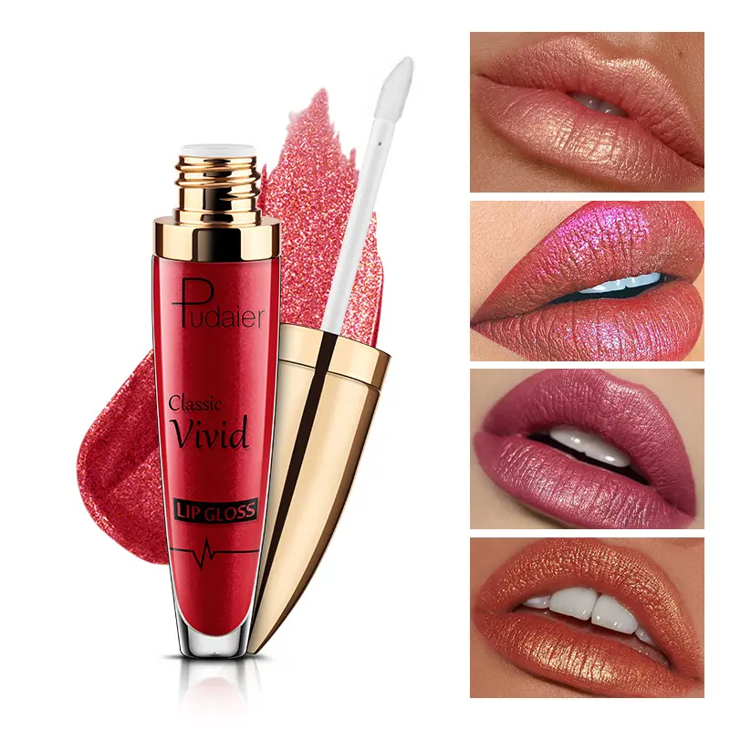 Matte/Shimmer Lip Gloss - Universal Non-Stick Cup Diamond Look Makeup Lip Gloss