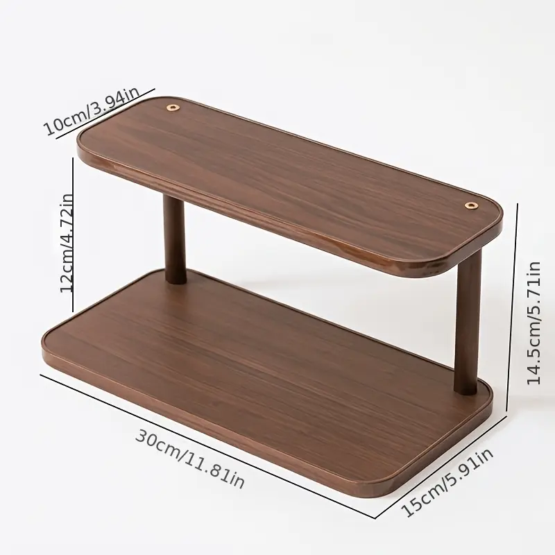 New Double Layer Flat Shelf Organizer, Desktop Cup Storage Rack, Table Water Cup Holder, Home Storage Essential