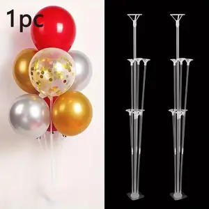 Desktop Balloon Stand Set with Adhesive, Round Shape, Ideal for Birthday Party Decorations and Wedding Decor, Party Supplies
