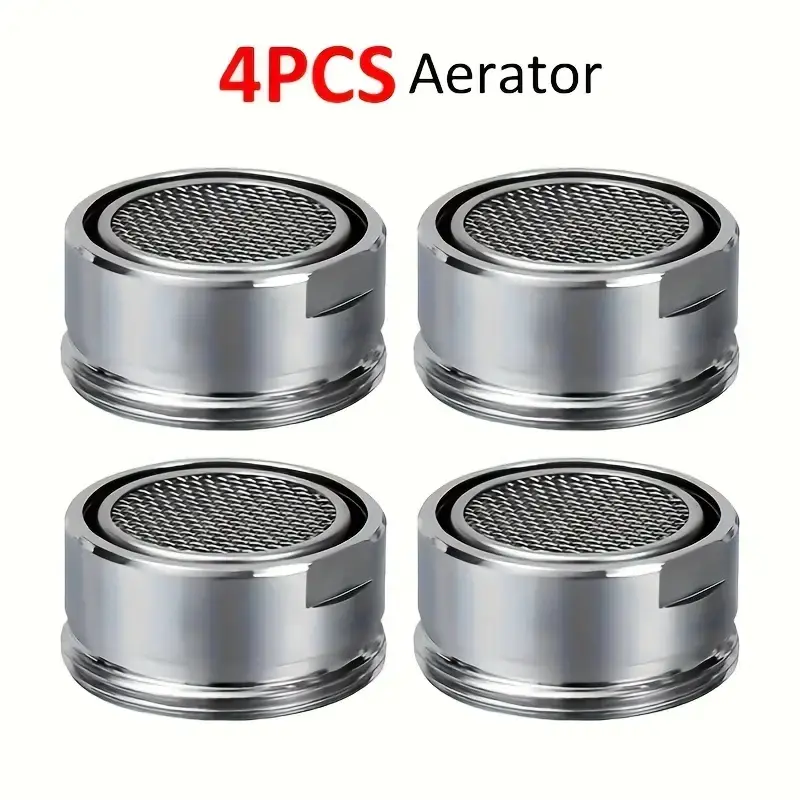 Plastic Kitchen Faucet Pressure Booster Set, High Flow Water Saving Nozzle, Includes 4 Washers, Ideal for Kitchen & Bathroom Sinks