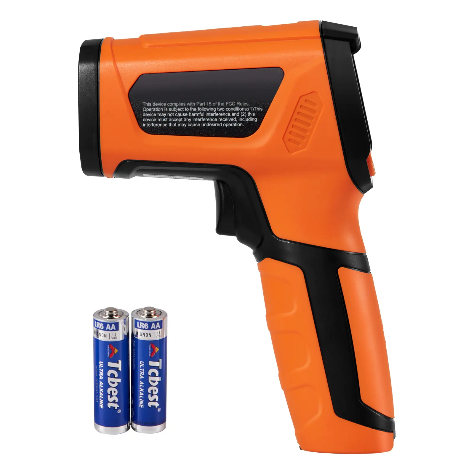 Default Gun Shape Non-Contact Infrared Thermometer with Dual Laser, F Temperature Reading, 3V Operating Voltage (1.5X2 AA Batteries) for Home Improvement & Building Supplies
