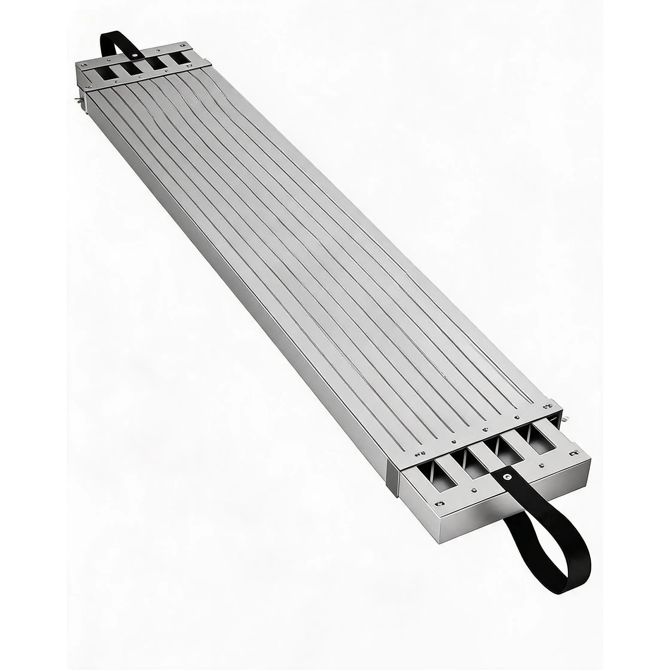 Aluminum Telescoping Work Plank, 6-9ft Adjustable Length, 440lbs Load, 12.5" Wide Anti-Slip Platform, Home Renovation & Ladder Scaffolding Board