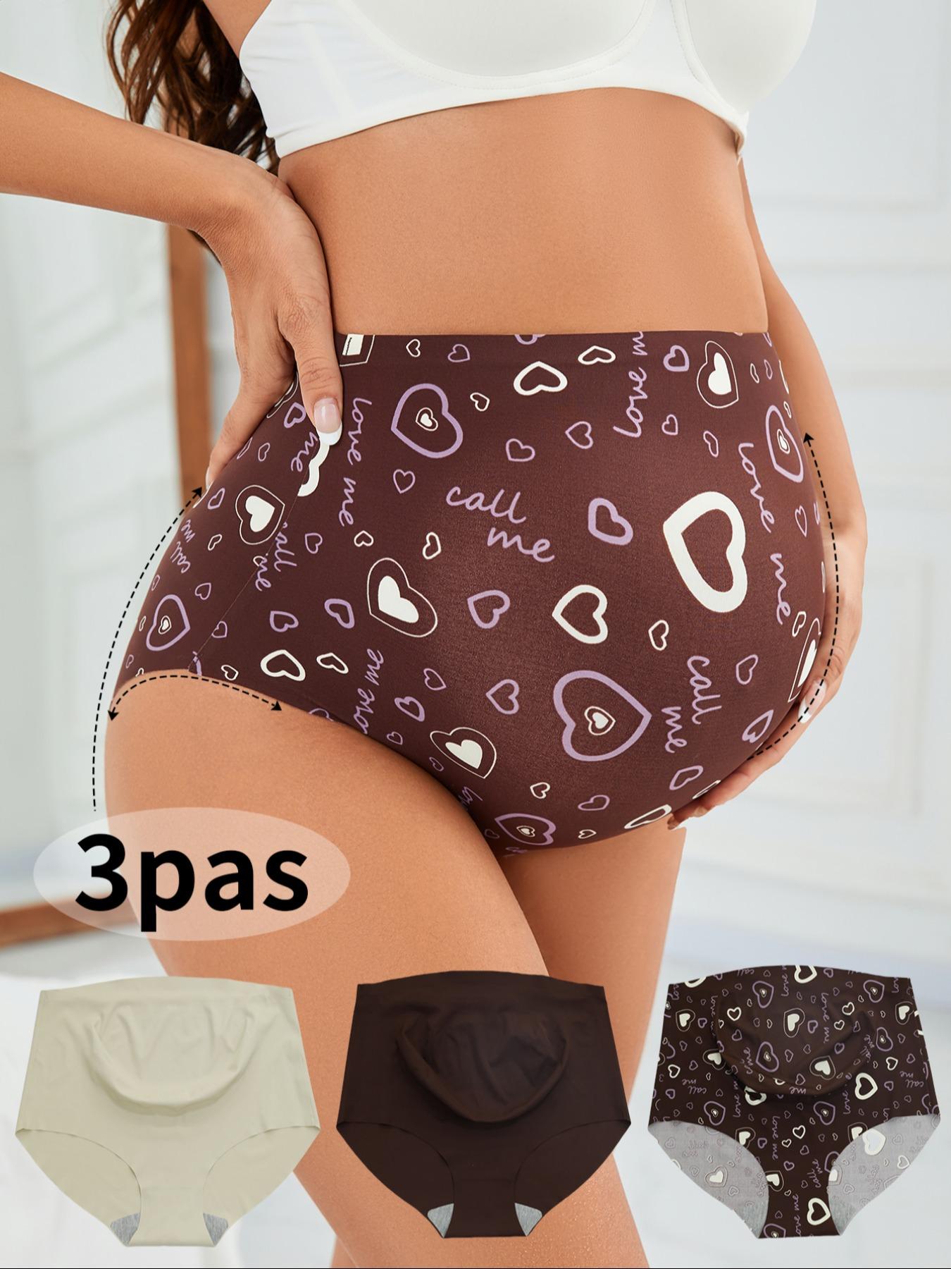3-Pack Maternity Shorts with High Waist Design, Comfortable for Pregnancy and Postpartum, Soft Premium Fabric Maternity Underwear for Daily Wear, Maternity Clothes