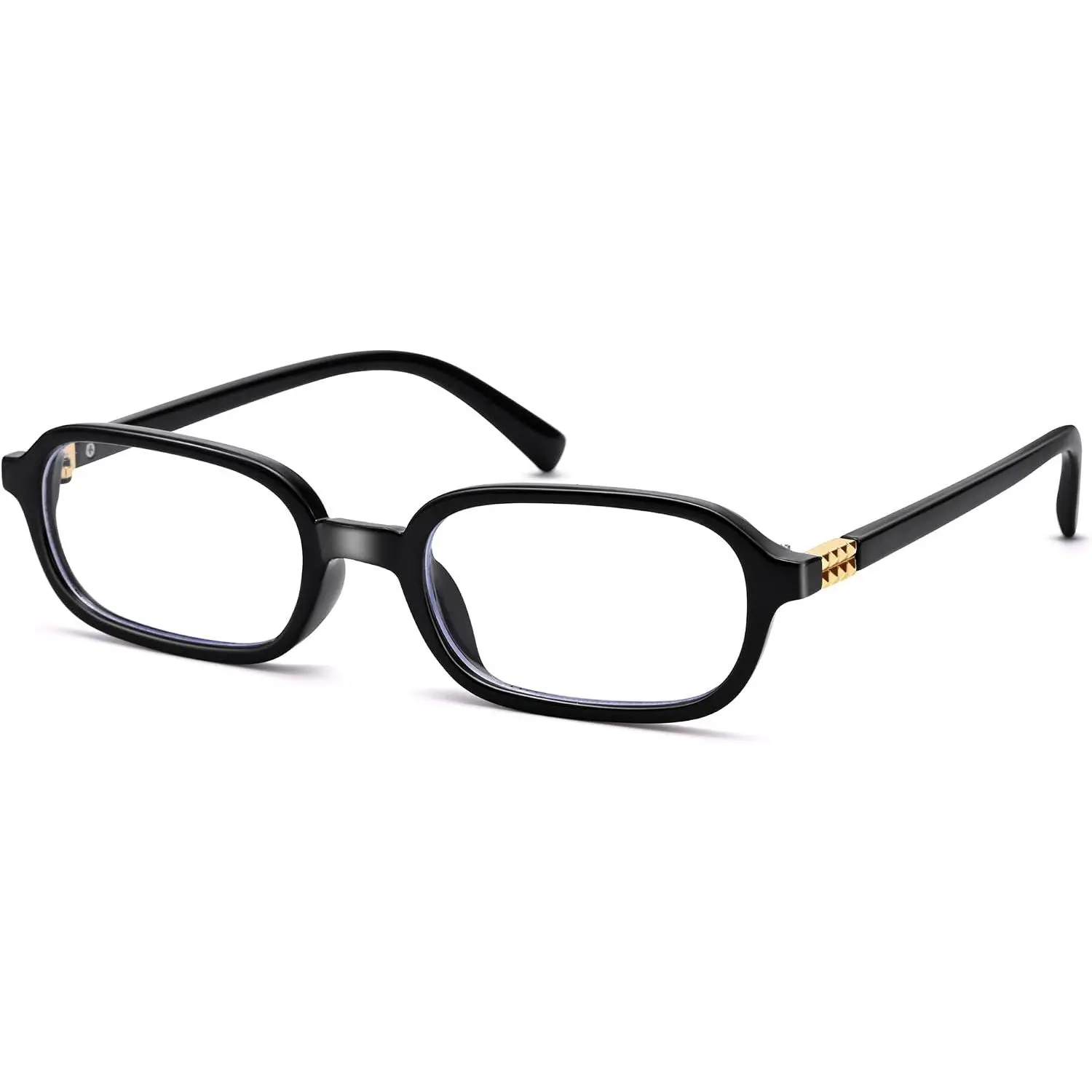 Retro Rectangle Blue Light Glasses for Women Men Small Square Glasses Frame  Eyeglasses