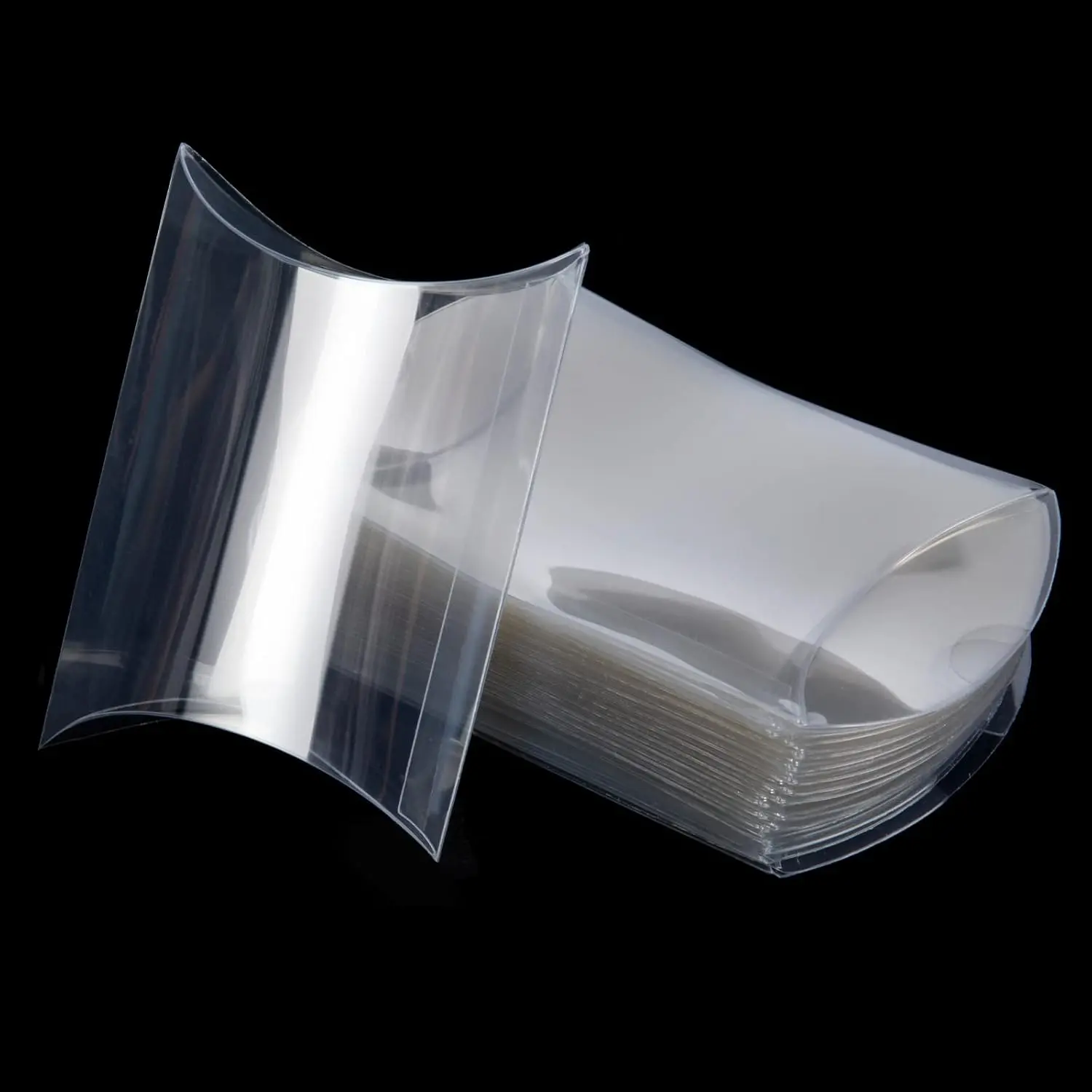 50 Pack Clear Plastic Pillow Boxes for Favors, Mini Pillow  Boxes for Candy  Transparent Packing Box 4x2