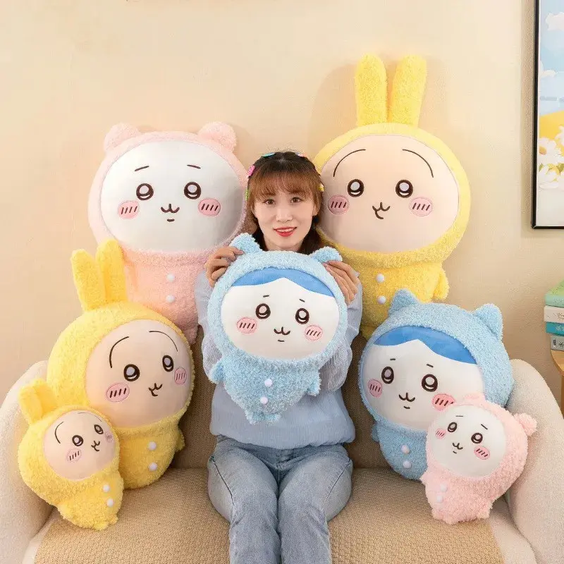 50cm Soft Plush Jiyi Pajamas Series Hachiware Usagi Doll, New Cute Oversized Stuffed Toy for 14+ Kid Toys, Movie & TV Themed Room Decoration, Holiday Gifts-Birthday Presents