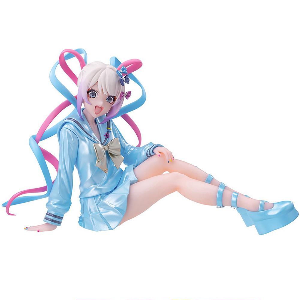 Anime Figure KAngel Ame-chan sitting action figurine Cute jk uniform loli Toy KAngel figurine Car interior decora Model Gift