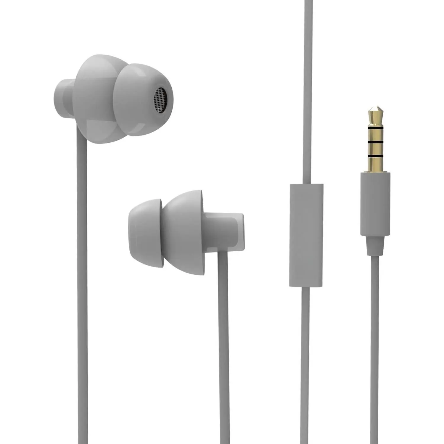 Sleeping Headphones, in-Ear Soundproof Earplug Soft Earbuds with Mic Noise Cancelling Sleep Earphones Earpods for Side Sleeper, , , Air Travel, Bedtime Listening… (Gray)