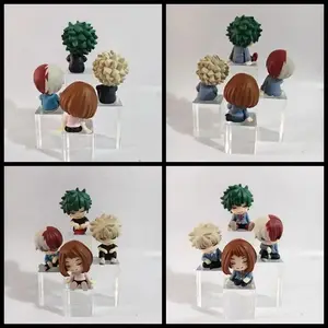 Genuine Gacha Scale Model My Hero Academia Midoriya  Katsuki Todoroki Shoulder To Shoulder Sleep Series Action Figure Toys