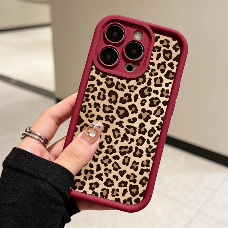 Leopard Print Pattern Case for iPhone 17 Pro Max 16 16e 15 14 Plus 13 12 11 Air XR X XS Plus Shockproof Drop Protection Rugged Durable Silicone Cover Leopard Print Pattern Case for iPhone 17 Pro Max 16 16e 15 14 Plus 13 12 11 Air XR X XS Plus Shockproof Drop Protection Rugged Durable Silicone Cover