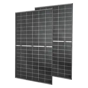 VEVOR 2PCS 100W Bifacial Solar Panels, 23 High - Efficiency N - Type Monocrystalline PV Module with MC4 Output Aluminum Frame, IP67 Waterproof Solar Panel for Car Boat RV Flat Rooftop Off - Grid
