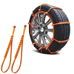 Emergency Winter Driving Snow Tire Chains Anti-Slip Straps for Cars, Trucks, and SUVs, Universal Car Anti-Slip Straps 20PCS Duty Heavy Reusable Anti-Skid Adjustable