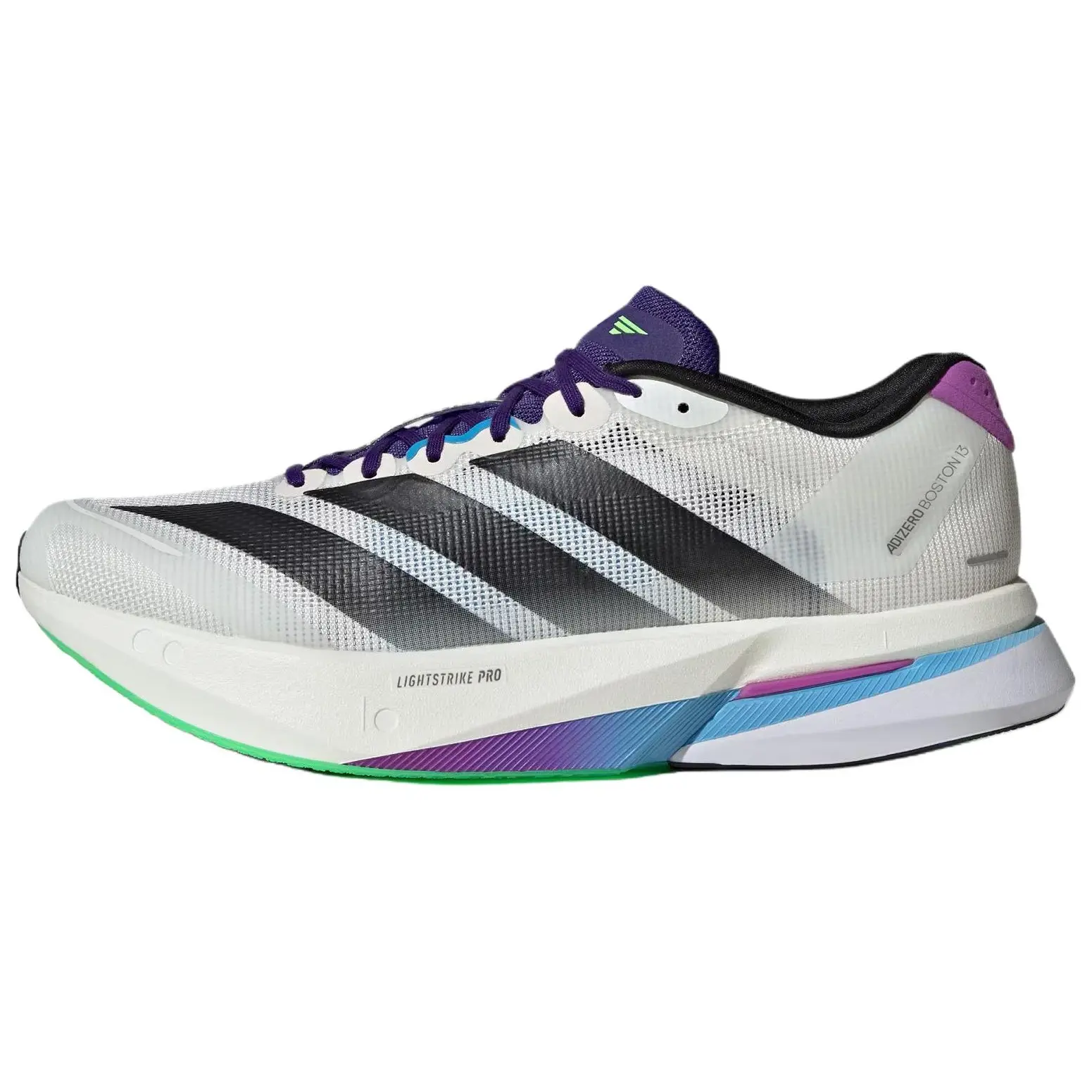 Adidas Adizero Boston 13 Men's Lightweight Running Shoes with Lightstrike Pro, Continental Rubber, Breathable Moisture-Wicking Design Verifiable, with credentials and supporting global authentication