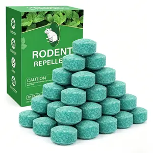 Buy 1 Get 1 Free Natural Peppermint Oil Mouse Repellent Pouches, Non-Toxic Pet Safe Rodent Deterrent, Keep Mice Away from Home Garage Car Warehouse 12 Pouches