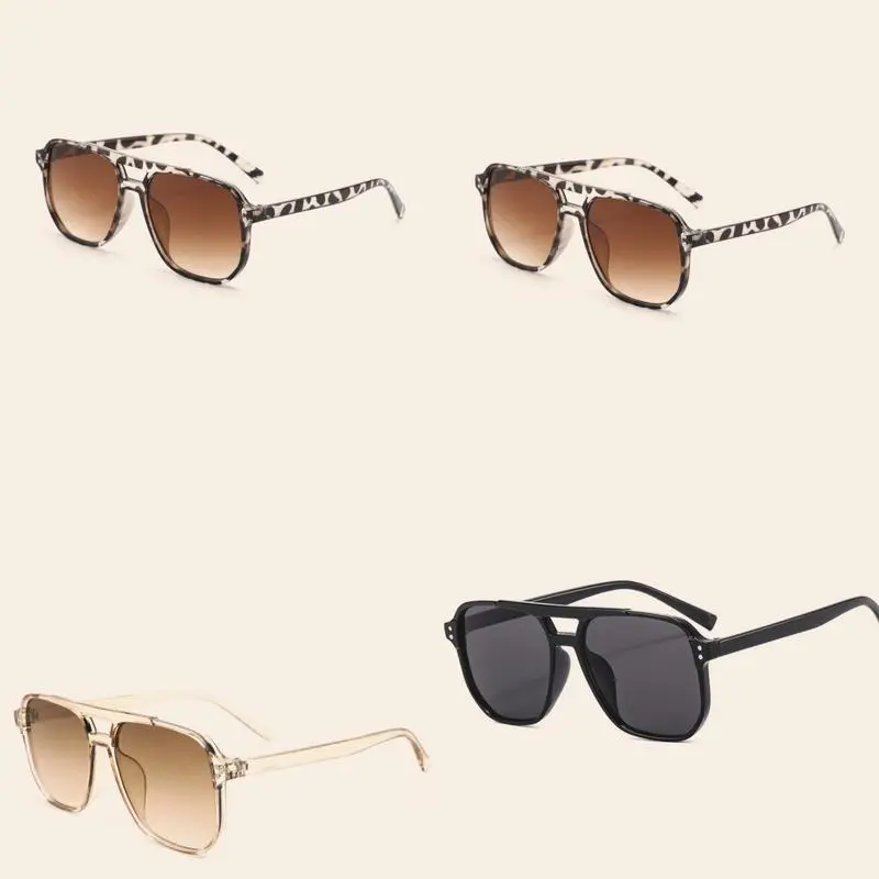 Women's Sunglasses 4-Pack Unisex Style Fashionable Y2K Aviator Frame Sunglasses - Lightweight Eases Long Wear, Durable Casual Frames, Light Screen Protection, Shareable Look, Ideal for Outdoor Activities, Everyday Fashion Kit with Assorted Discs
