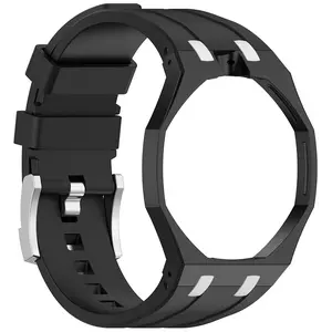 Modification Kit Compatible with Swatch * AP Royal Pop 2026 Lepine, Hard PC Case and Soft Silicone Sport Replacement Watch Strap for Swatch * AP Royal Pop Savonnette