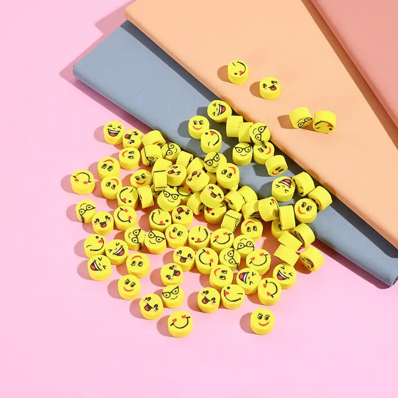 Mini Smiley Face Eraser, Elementary School Stationery Supplies, Reward Gift, Fun and Practical Learning Tool, Perfect for Kids