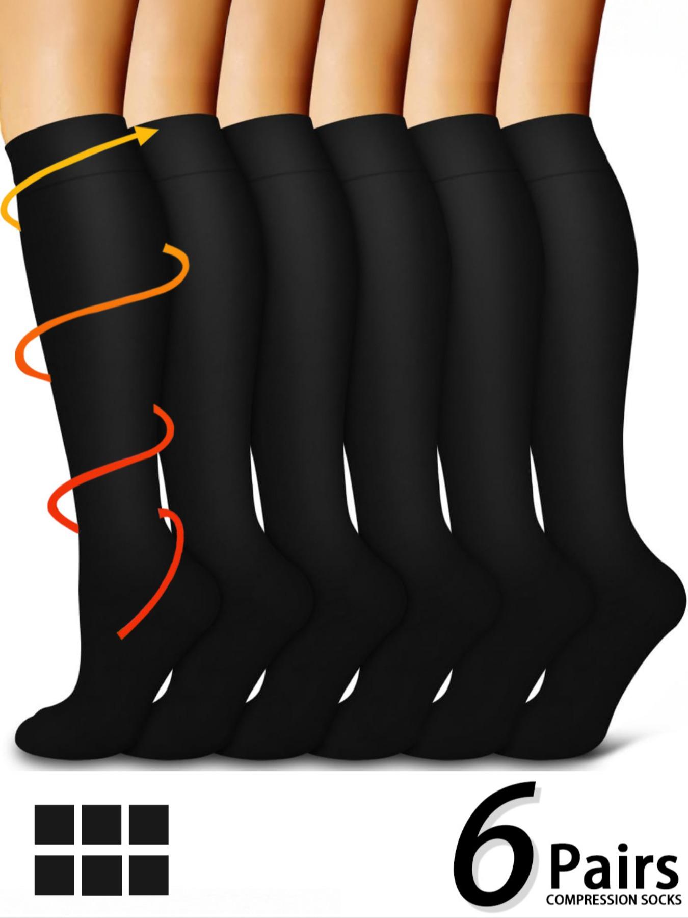 Unisex's Compression Socks, Sports Socks for Running, Nurses, Pregnant Women, Sports Socks for Improving Blood Circulation, Breathable Compression Socks