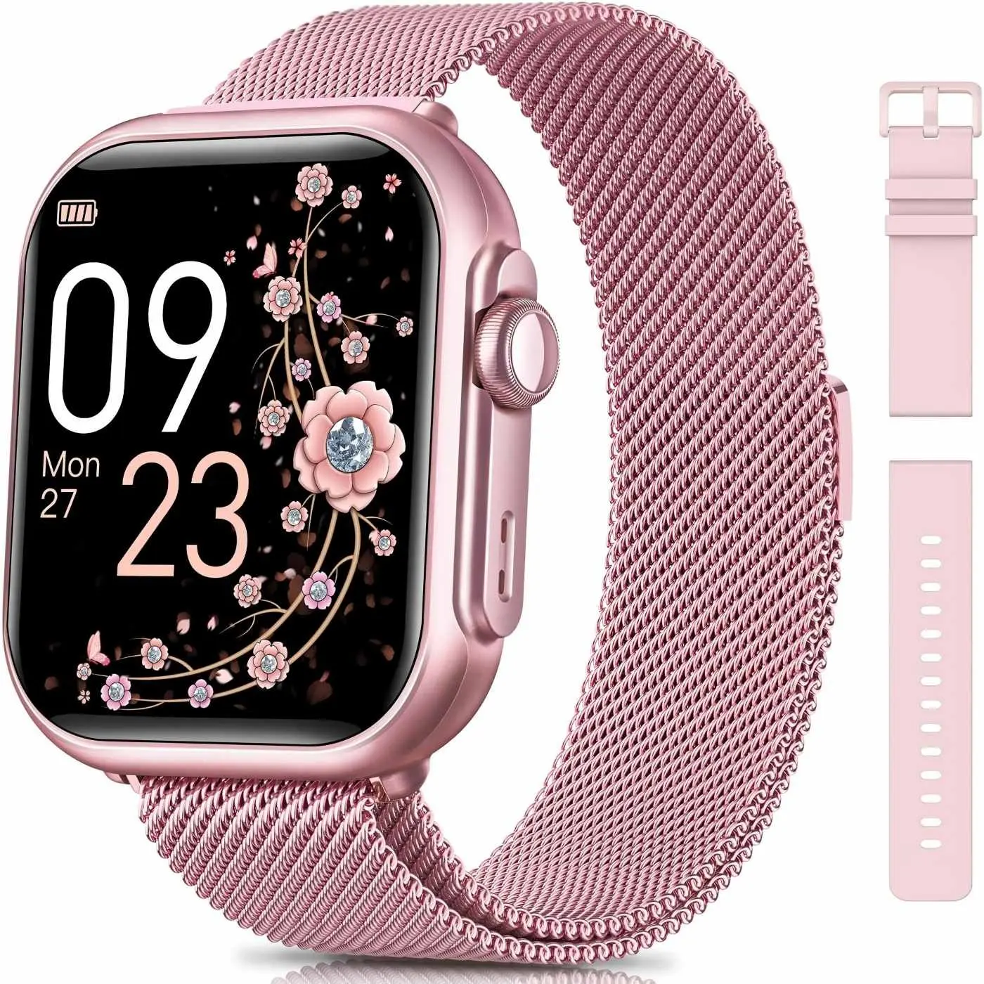 Fashion Smart Watch, 1.83 Inch HD Touch Screen, Bluetooth-compatible Hands-Free Calling, Heart Rate & Sleep Monitoring, IP68 Waterproof, Android & iOS Compatible