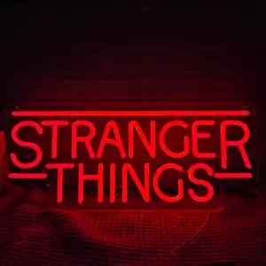 Stranger Neon Light, Retro Atmosphere Lamp, Ideal for Room and Bar Decor, Perfect for Film Enthusiasts, Unique Lighting Solution