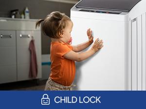 ROVSUN 17.8/25/30LBS Washing Machine, Full-Automatic Portable Washer with Stainless Steel Drum, Electric Laundry Machine, Washer and Spin Dryer Combo with Drain Pump for Home, Apartment, Light Grey