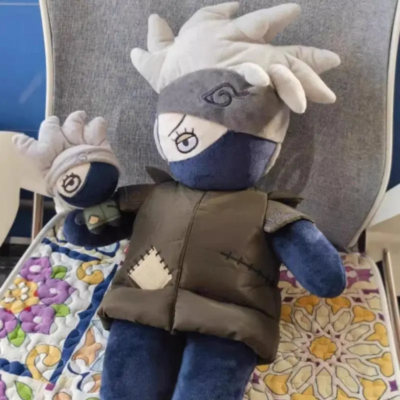 Kakashi Anime Peripheral Printed Cotton Doll Cute Plush Holiday Gift Collecting Decoration Toys