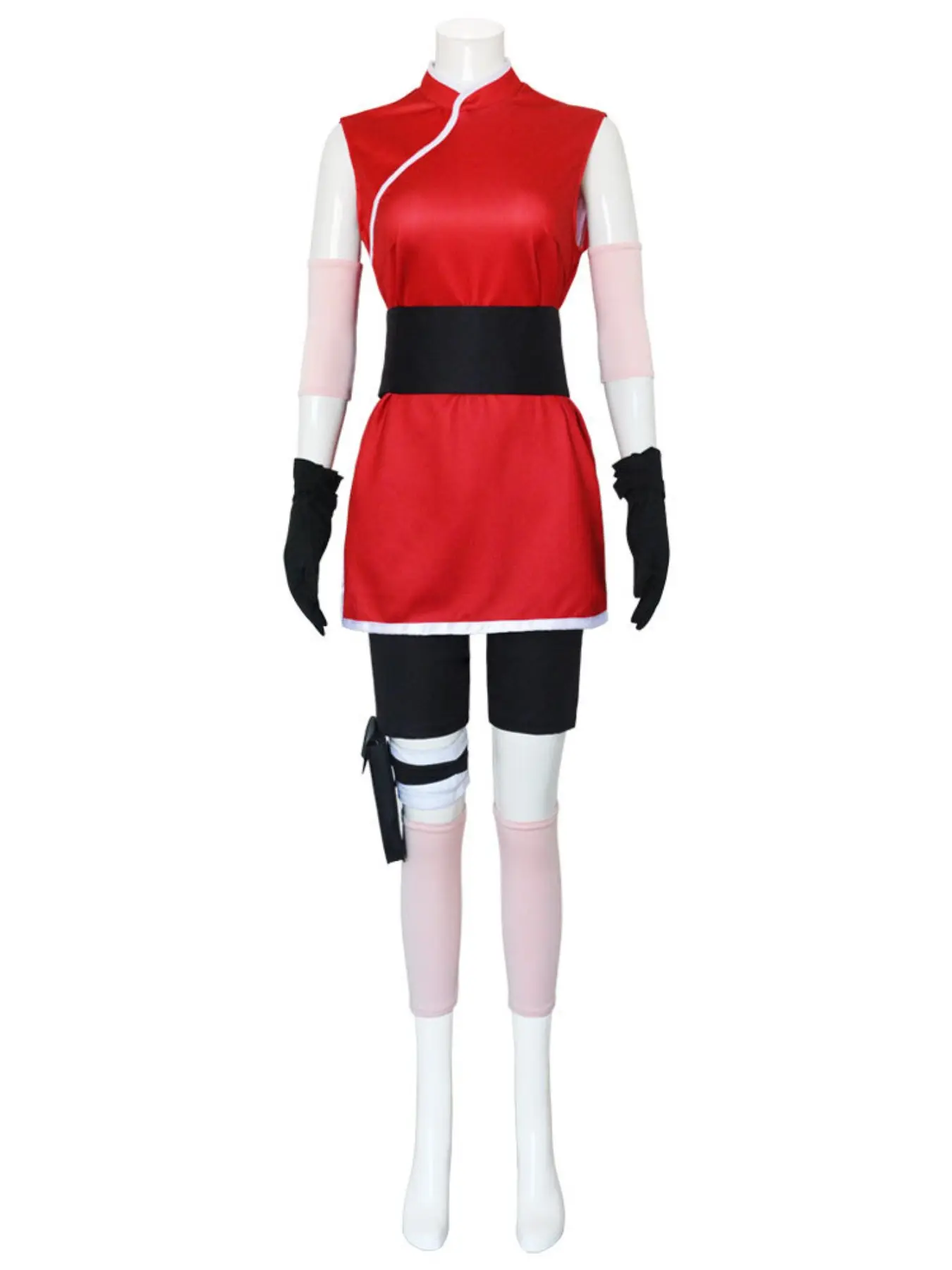 Women's Cherry Blossom Anime Costume Set, Traditional Asian Style, Perfect for Anime Events and Cosplay Parties, Fitted Design, All Seasons, Party Cosplay