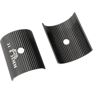 1Pair Practical Universal Aluminum Alloy Bike Handlebar Shims Bicycle Handlebar Conversion Spacers Clamp Black Size 31.8mm to 35mm