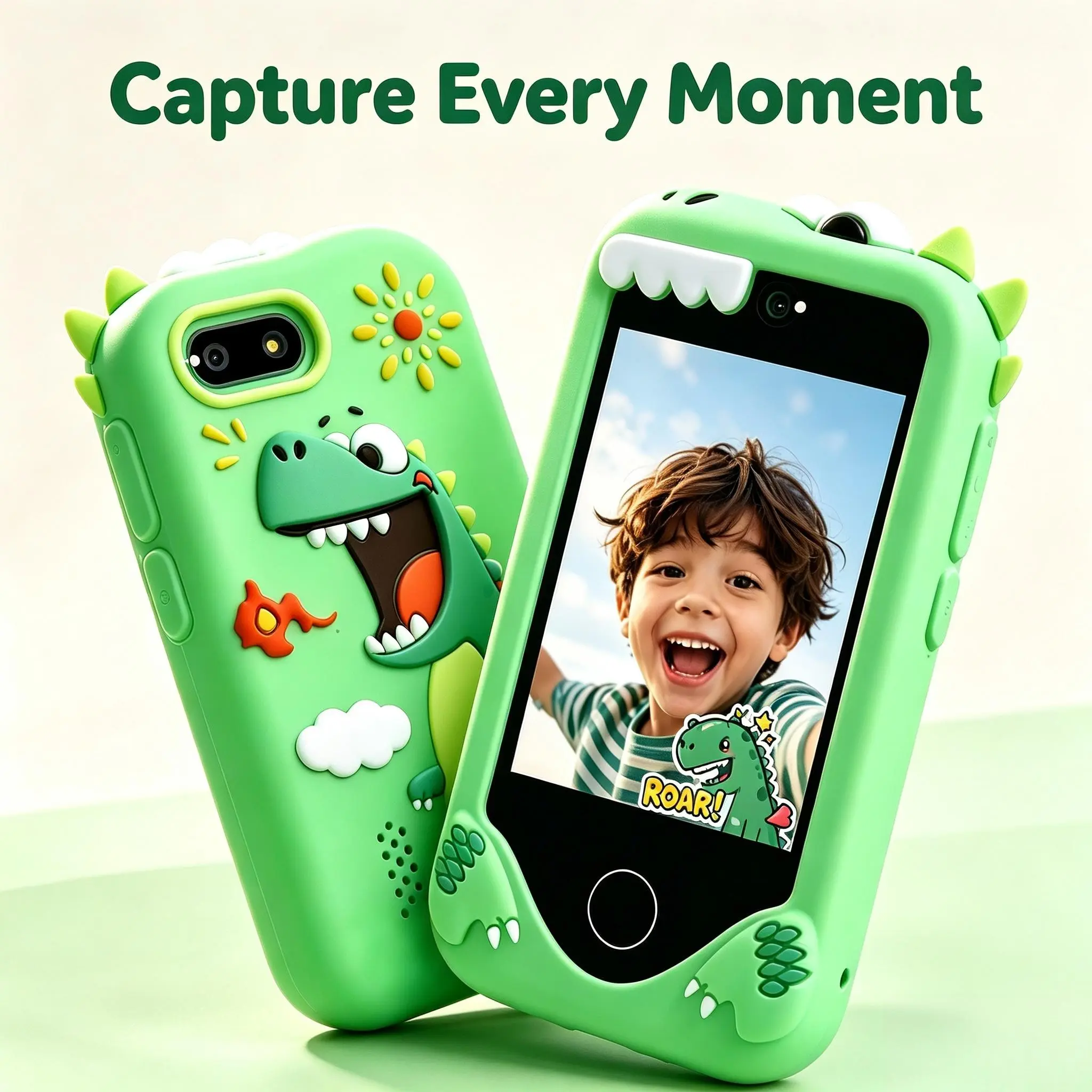 Kids Toy Smartphone, Early Development Smart Learning Phone, Touchscreen, Dual Cameras, Fun Games, Ideal Gift for Holidays