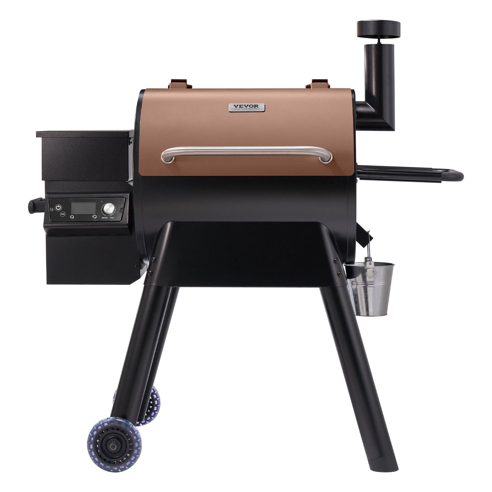 VEVOR Wood Pellet Grill Smoker, 8 in 1 BBQ Grills for Outdoor Cooking, 575 Square Inches Cook Area Electric Smokers, with WiFi-app Control, LCD Screen Controller, Meat Probe, 500 ° F Max Temperature