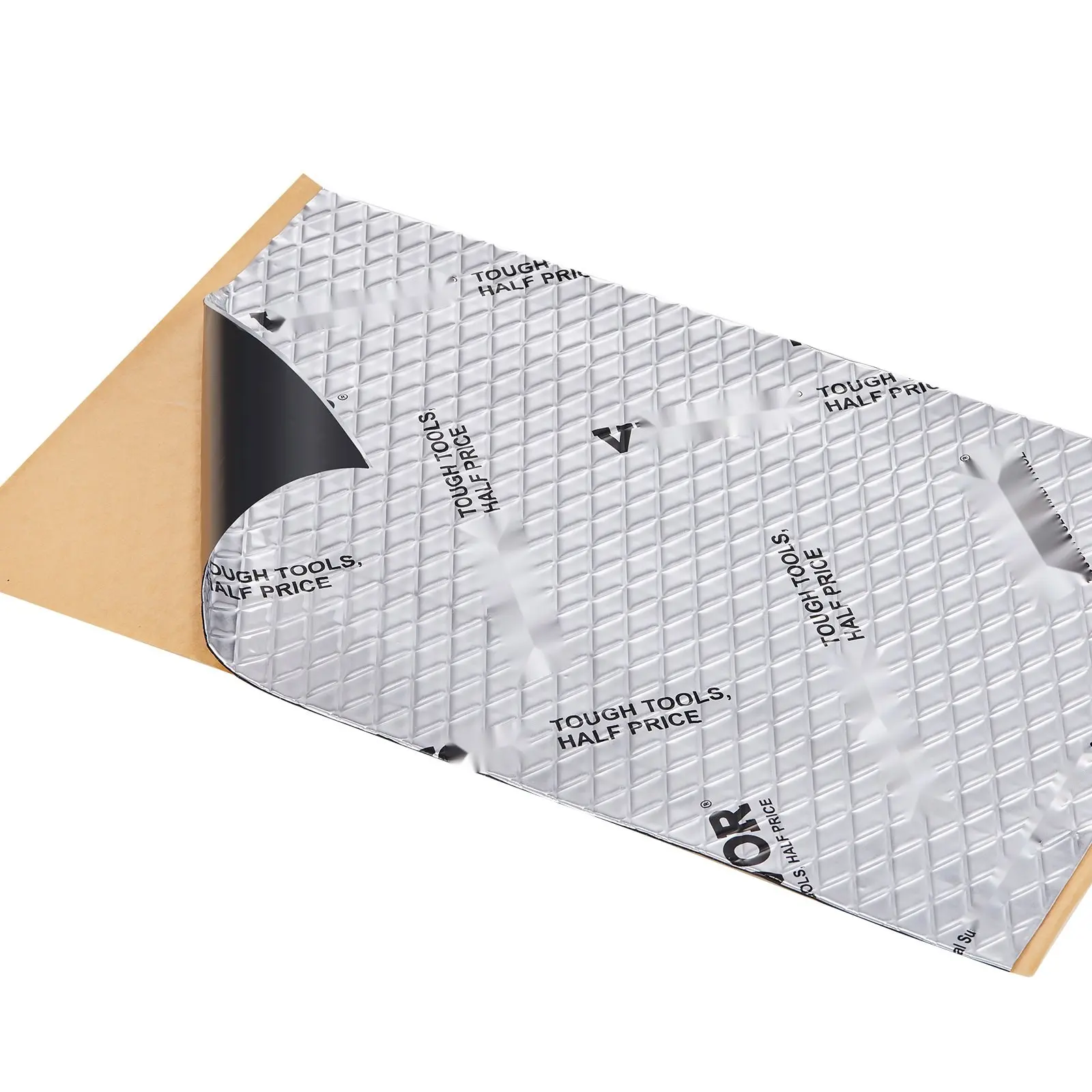 Butyl Rubber Car Sound Deadening Mat - 50 Mil Thickness, 52 Sq Ft Foil Surface Automotive Soundproofing for Noise Insulation, Vibration Dampening (Home Improvement, Roofing & Flooring Building Supplies)