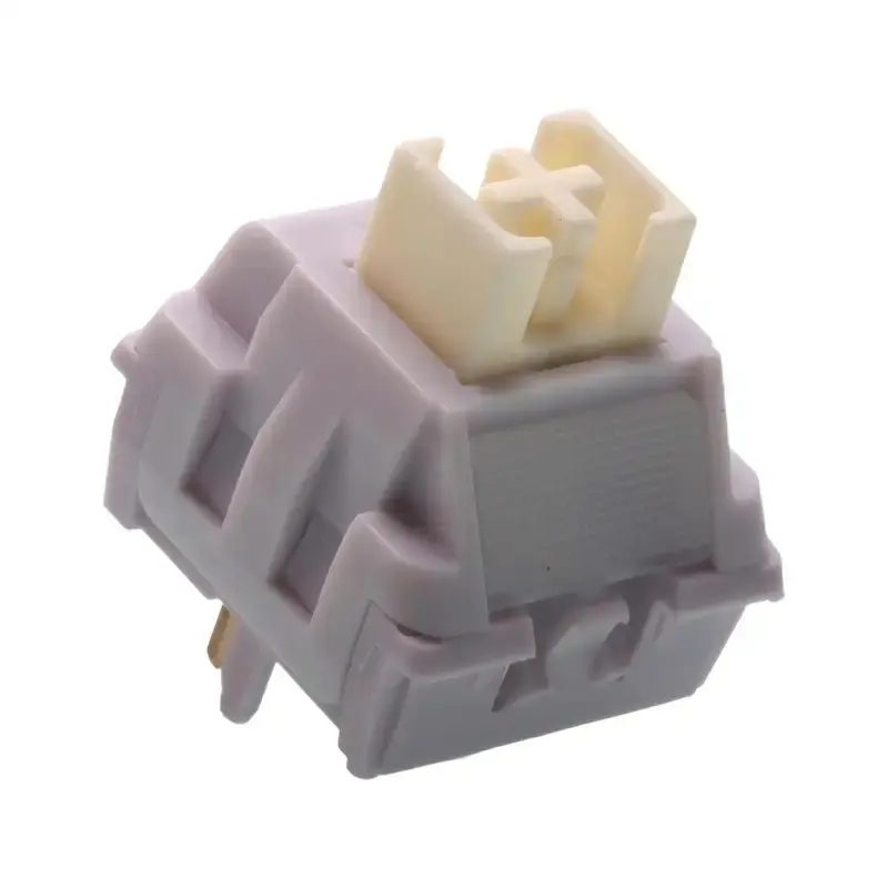 Taro Puree Silent Tactile Switches Pre-Lubed 5-Pin HotSwap POM Stem LICHICX for MX Mechanical Keyboard