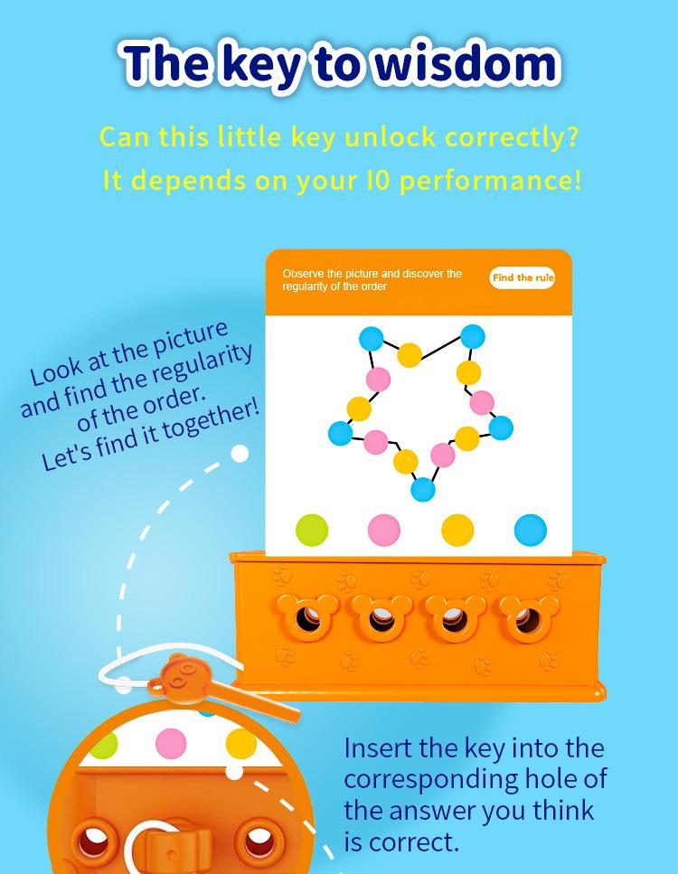 The Logic Key English Children's Educational Toy is a wonderful gift for kids.