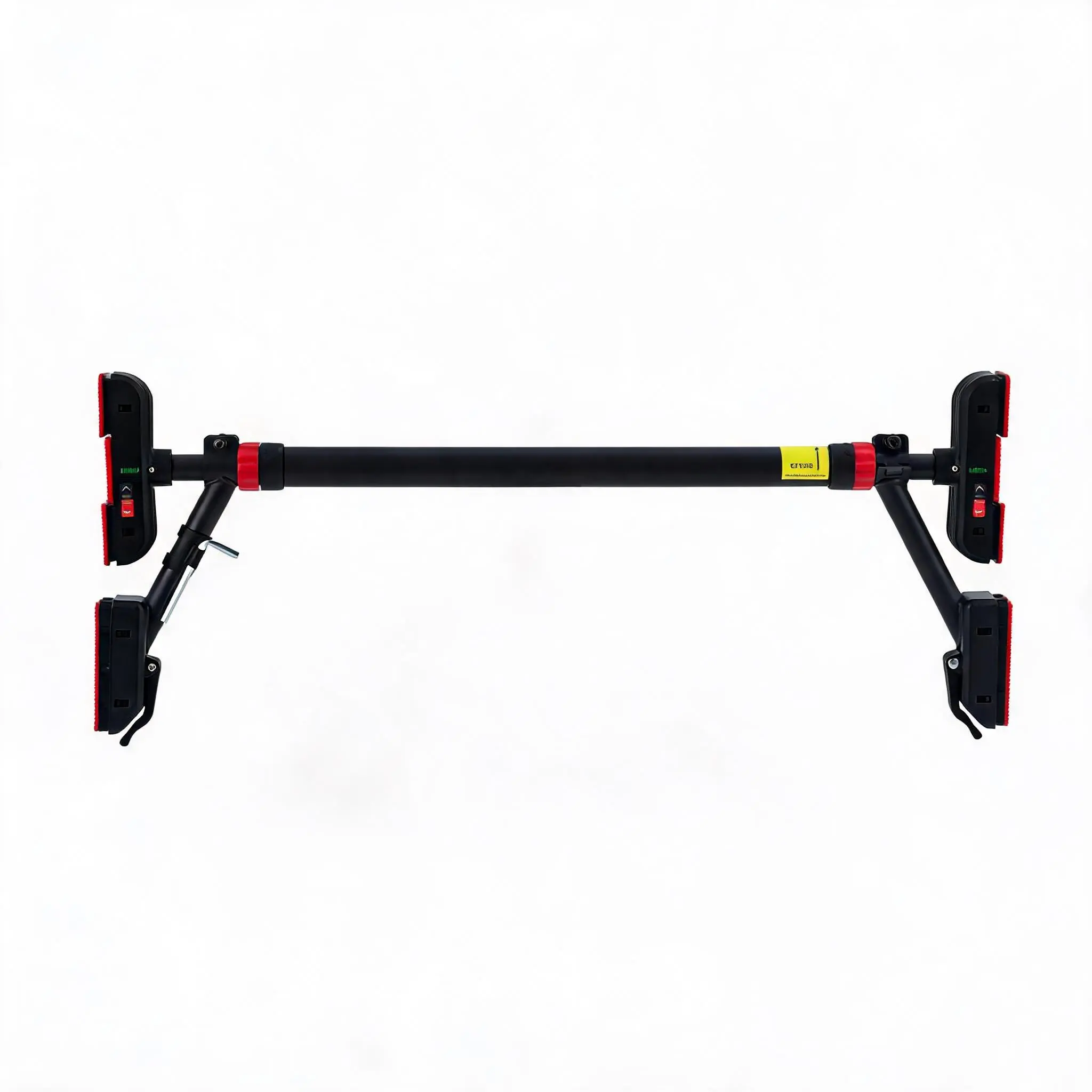 GARVEE Pull Up Bar for Home Gym, Heavy-Duty Carbon Steel Doorway Bar with Built-In Level Meter, No-Drilling No-Screws Adjustable Design, Stable Brackets