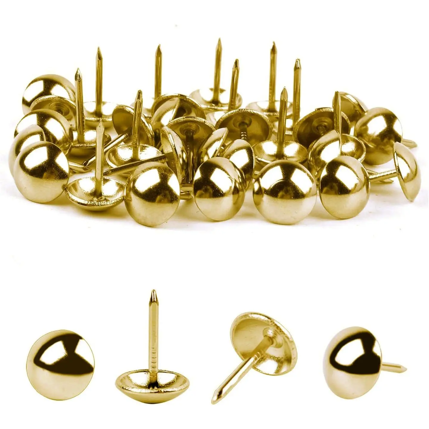 Thumb Tacks, Extra Long Push Pins for Heavy Duty Use,  for Upholstery and Carpet  , 100 count