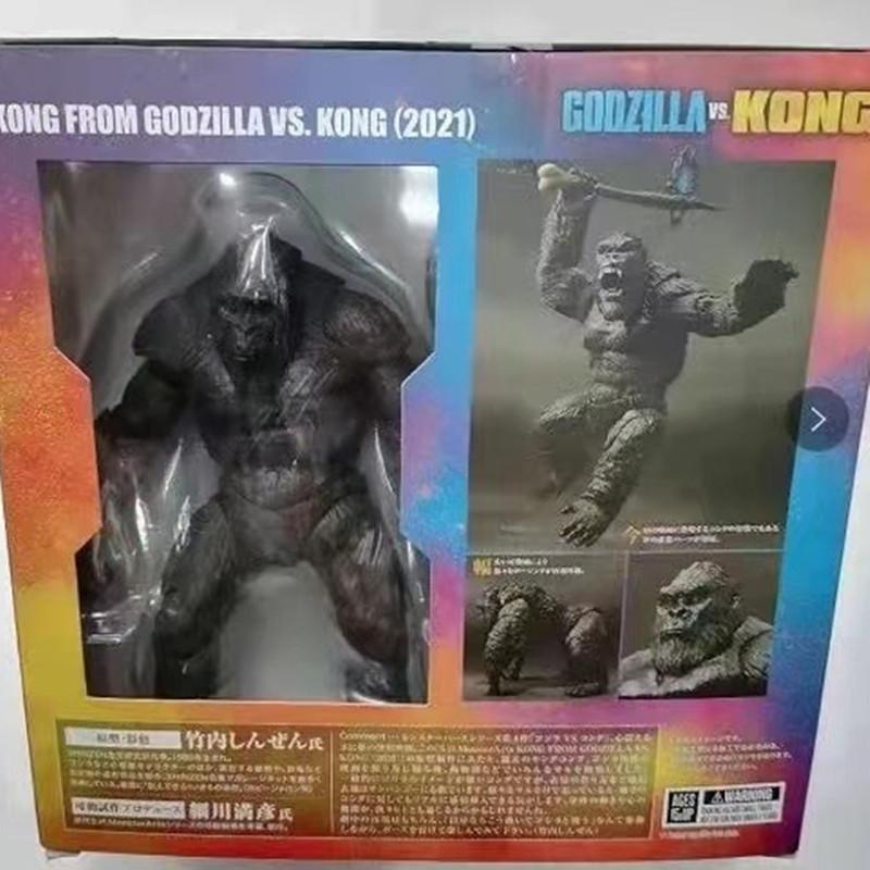 2021 King Kong Vs Godzilla Action Figure Movie Model Movable Joints Chimpanzees Gojira Figma Toys For Children Kids Gifts